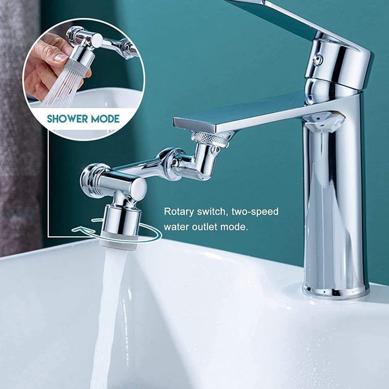 Acheter Robinet universel rotatif à 1080 °, filtre anti-éclaboussures, salle  de bains, cuisine, économie d'eau, adaptateur d'extension de buse,  barboteur de robinets